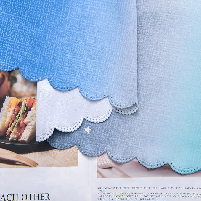 XiDi Curtains for Bedroom Decor, Rainbow BluGrenGrey-34-96 - Image 7