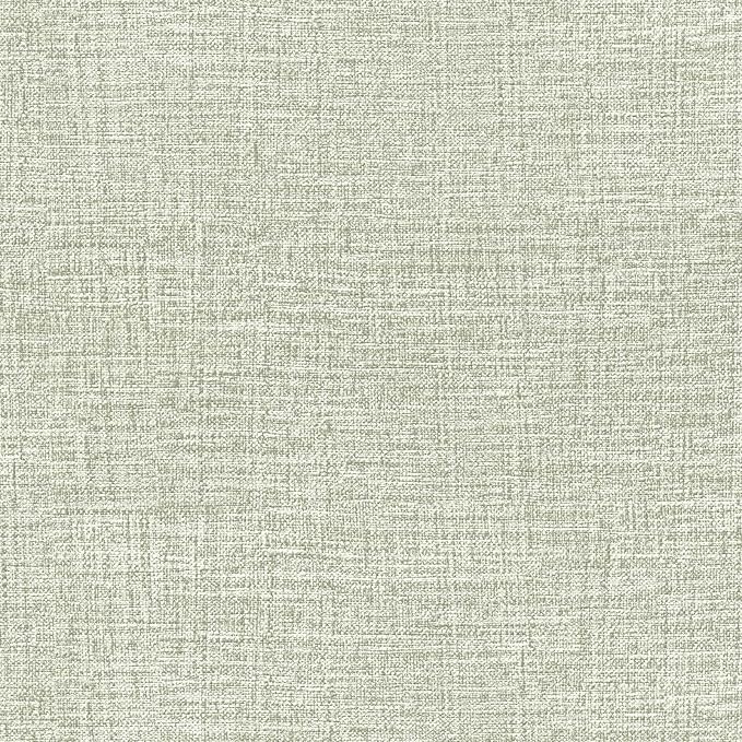 Amiya Grasscloth Wallpaper 17.3"x80" Sage Green Peel and Stick Faux Fabric by AMIYApeelandstickwallpaper