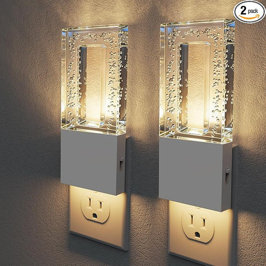 L LOHAS LED Night Light Plug in, 2 Pack Foldable Night Lights Plug into Wall by LLOHASLED