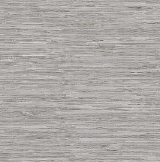 NuWallpaper Grey Grassweave Peel and Stick Wallpaper, Textured Removable by NuWallpaper