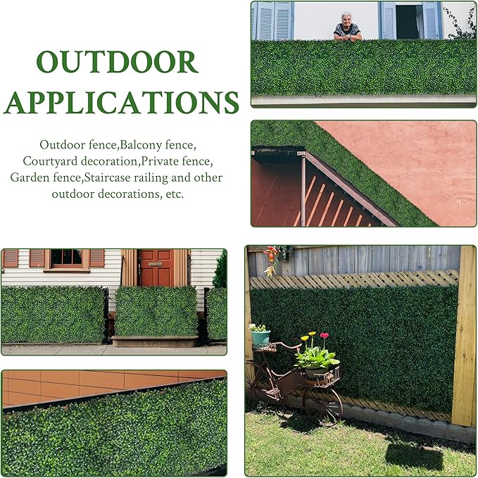 Artificial Ivy Privacy Fence Screen:48"x 128" 4-Layer Leaf UV-Anti Faux - Image 6