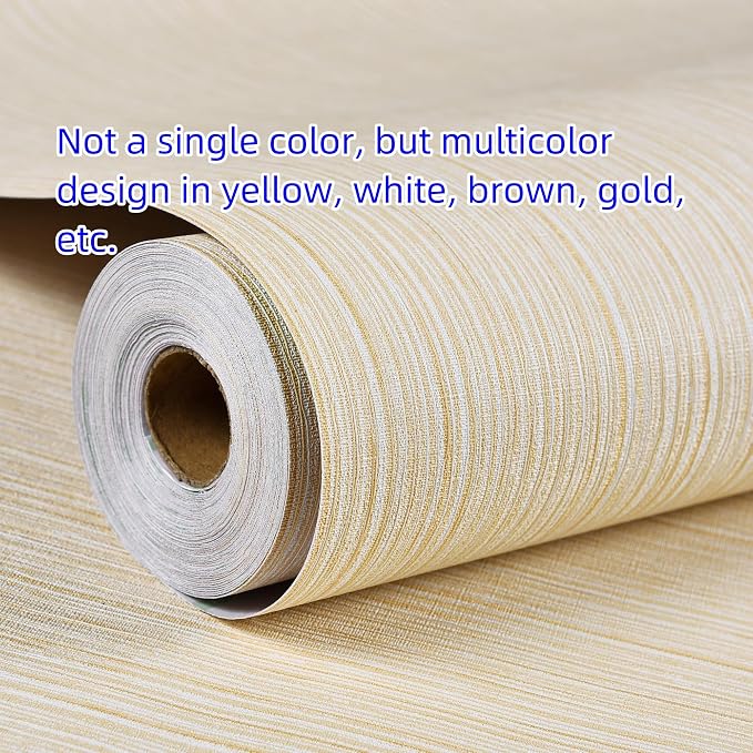 Haimin Grasscloth Wallpaper Textured 24in X 393in Fabric Contact Paper Textured - Image 4