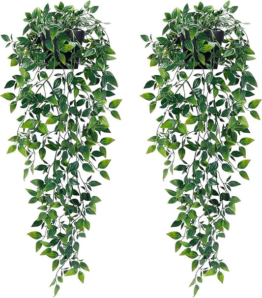 Waipfaru 2Pcs Fake Hanging Plants by Waipfaru