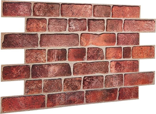 3D Faux Brick Wall Panels 37.8’’ x 18.9’’ by NOVECRAFTO