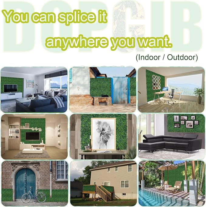 Artificial Grass Wall Backdrop, Garden and Indoor Outdoor Fake Plant Decor - Image 6