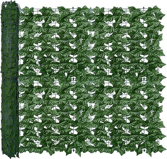 ODTORY Artificial Ivy Privacy Fence Wall Screen, 40X160 in UV-Anti Faux by ODTORYHOME