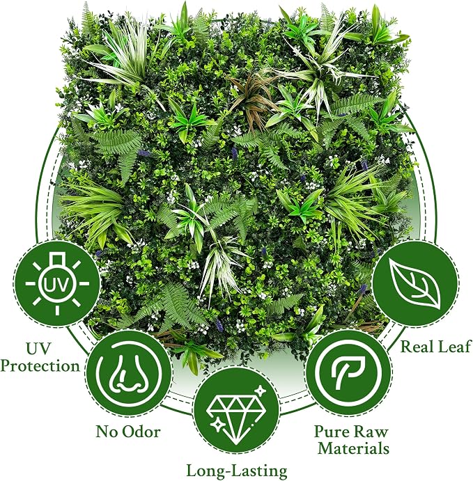 ODTORY Artificial Boxwood Topiary Hedges Panels: 40'' x 120'' UV-Protected - Image 4
