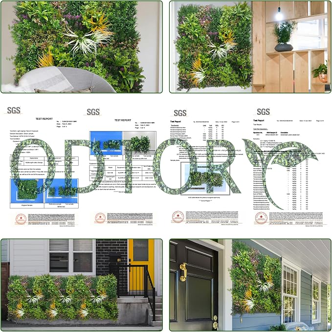 ODTORY Artificial Greenery Grass Wall Panels: 54'' x 120'' UV-Anti Faux - Image 5