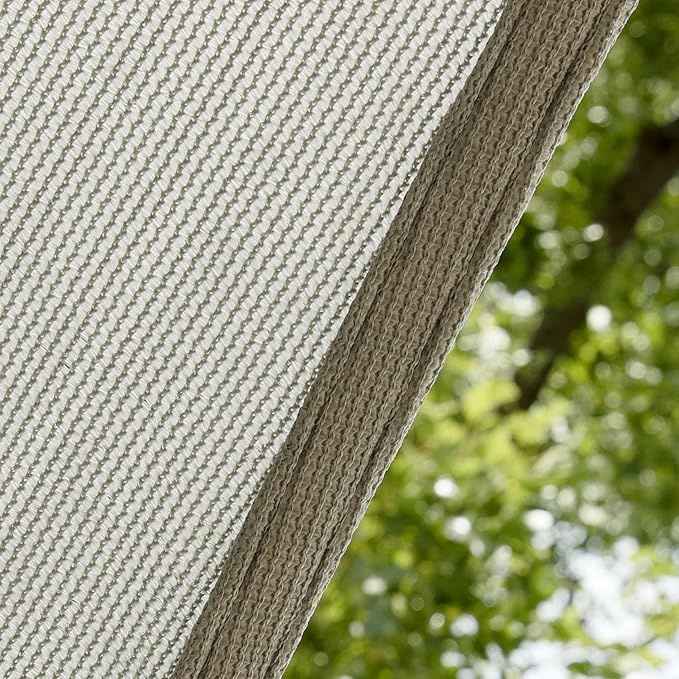 Amgo Custom Size 11' x 21' x 23.7' Gray Right Triangle Sun Shade Sail UPF50+ AGTAPRT12, Order to Make Canopy Awning, 95% UV Blockage, Water & Air Permeable, Commercial Standard (We Customize)
