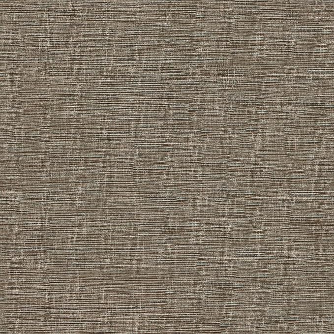 VEELIKE 15.7''x118'' Taupe Grasscloth Wallpaper Peel and Stick Textured Faux by VEELIKE