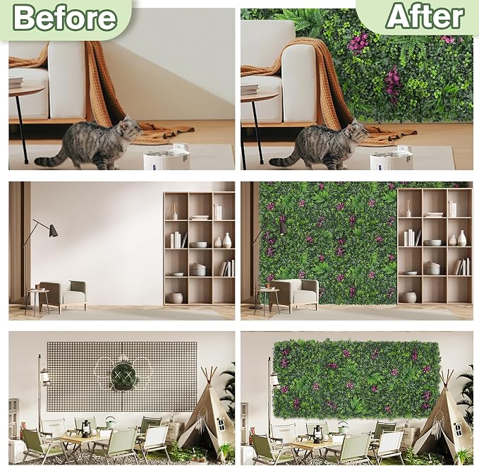 Greenery Grass Wall Boxwood Plant Roll: 72"x128"(64 SQFT - Image 5
