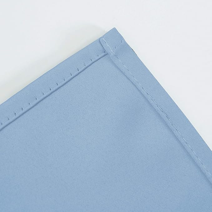 LEMOMO Sky Blue Thermal Blackout Curtains/52 x 63 Inch/Set of 2 Panels Room - Image 8