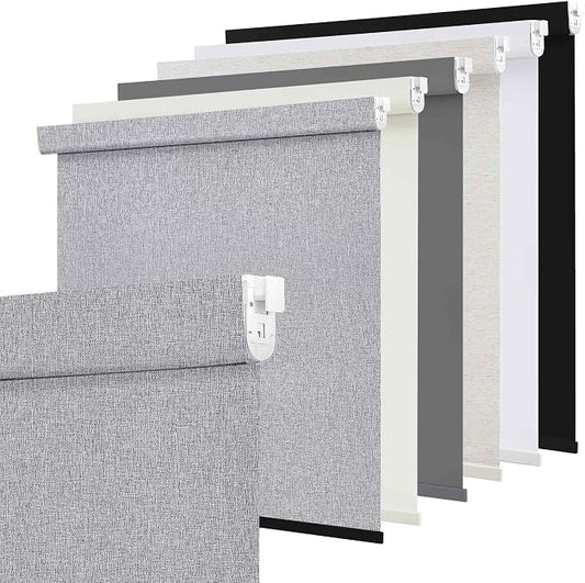 SUNOFF No Drill Tools Cordless Blackout Roller Shades Blinds by SUNOFF