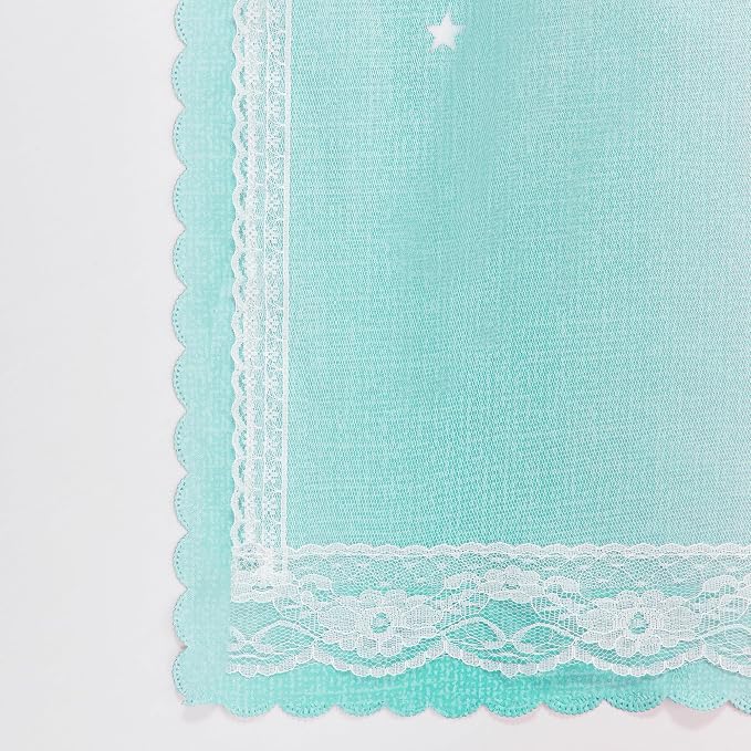 XiDi Curtains for Bedroom Decor, Rainbow PinkPuGreen-34-45 - Image 8