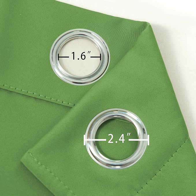 LEMOMO Light Green Thermal Blackout Curtains/38 x 84 Inch/Set of 2 Panels Room - Image 6