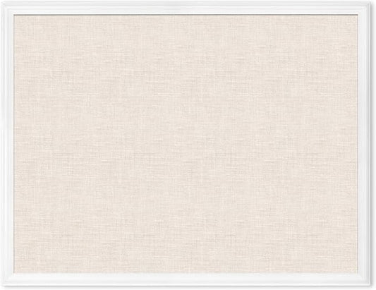 U Brands Farmhouse Linen Bulletin Board, Industrial Grade Pinning Surface by UBrands