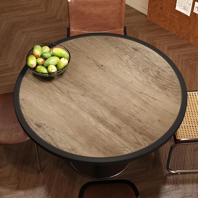 BOMENG 31.5x197in Extra Wide Dark Brown Wood Grain Contact Paper Peel and Stick - Image 9