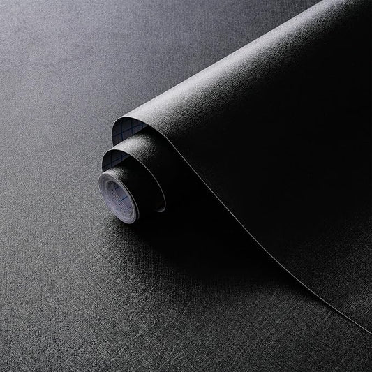 Dimoon 17.7''x78.7'' Peel and Stick Wallpaper Black Contact Paper by DIYYOURMOON