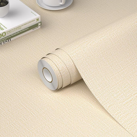 WADILE Grasscloth Peel and Stick Wallpaper 23.6in x 236in, Textured Contact by WADILE