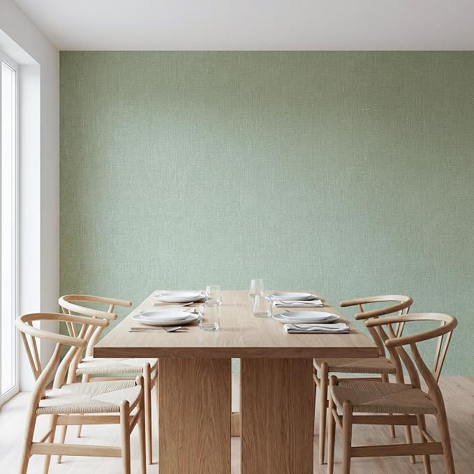 WADILE Grasscloth Peel and Stick Wallpaper 23.6in x 472in, Textured Contact - Image 4