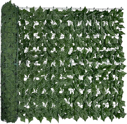 Artificial Ivy Privacy Fence Screen:120 "x 40" Anti-Ultraviolet Artificial by DOPGIB