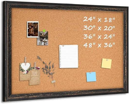 Large Cork Board Bulletin Board by QUEENLINK