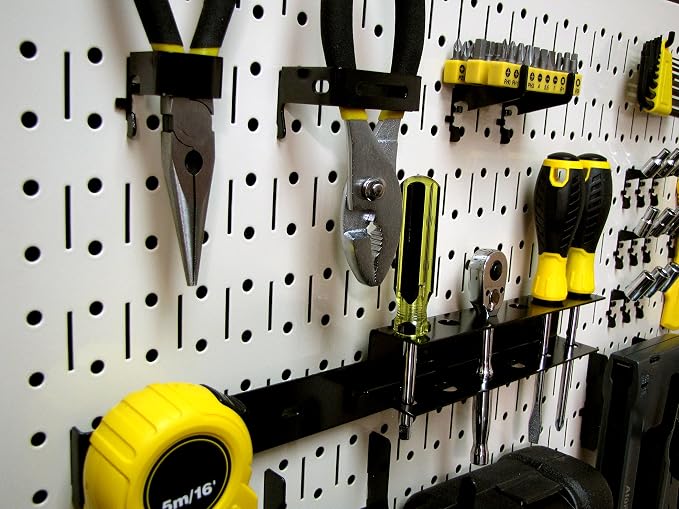 Wall Control Pegboard Rack Horizontal Metal Pegboard Garage Tool Storage Pack - Image 6