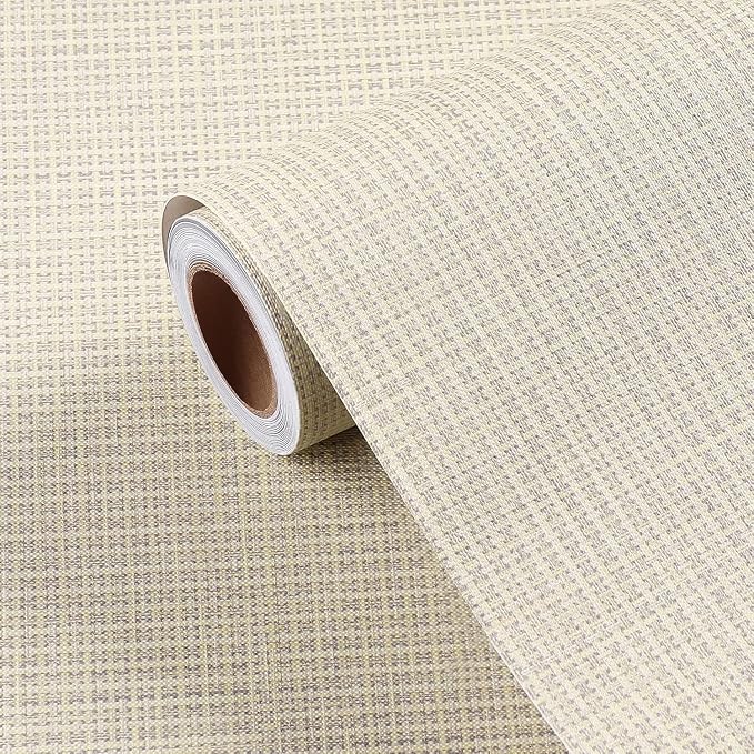 FunStick Beige Wallpaper Stick and Peel by FunStick