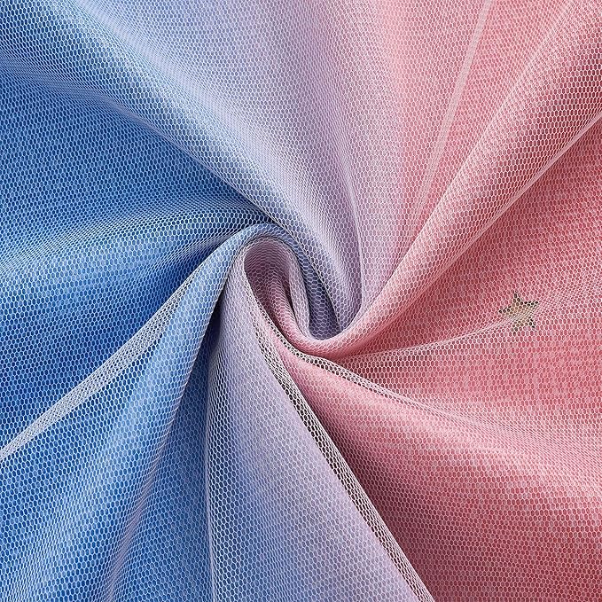 XiDi Curtains for Bedroom Decor, Rainbow Pink GreenBlue34/96/1 - Image 8