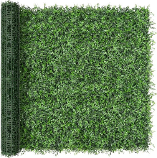 Artificial Green Wall Panels: 6FTx12FT Boxwood Hedge Green Wall Decor Backdrop by BHXCL