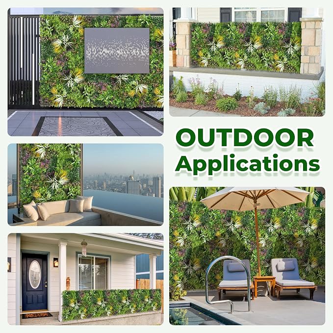 Artificial Grass Wall Roll Panels: 6FT x 12FT Boxwood Hedge Panels, UV-Anti - Image 6
