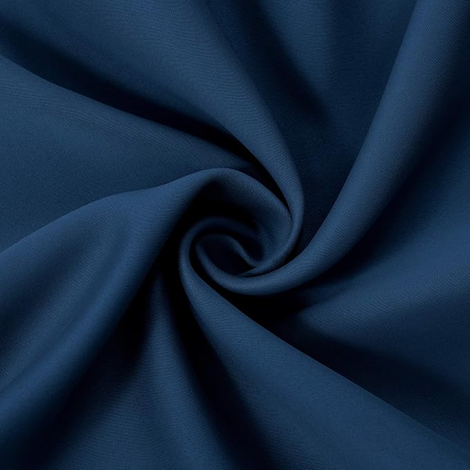 LEMOMO Navy Blue Thermal Blackout Curtains/42 x 72 Inch/Set of 2 Panels Room - Image 5