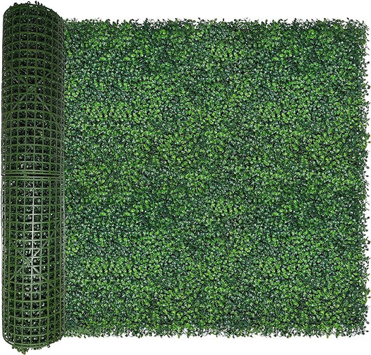 ODTORY Artificial Boxwood Roll: 40x120 in UV-Anti Faux Ivy Boxwood Hedge Leaf by ODTORYHOME
