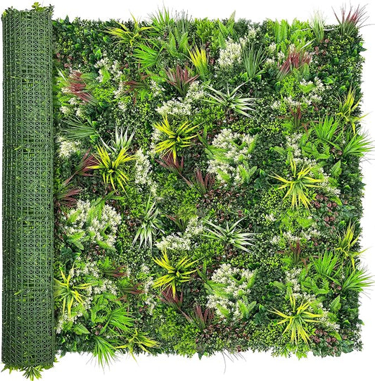 ODTORY Artificial Plant Wall Panels: 6FT×12FT UV-Anti Faux Grass Wall Backdrop by ODTORYHOME