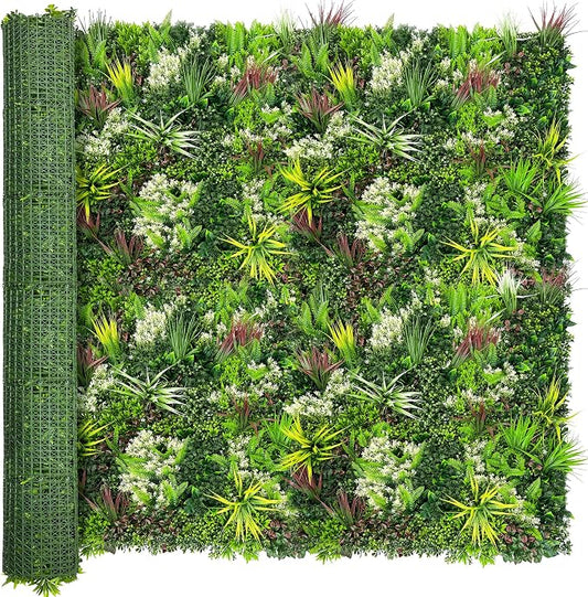 ODTORY Artificial Plant Wall Panels: 80"×120" UV-Anti Faux Grass Wall Backdrop by ODTORYHOME